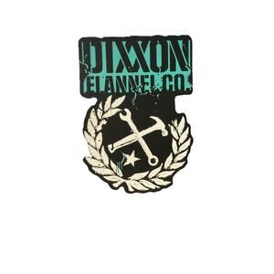 Dixxon Flannel Co Black And Teal Shirt Sticker